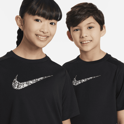 เสื้อแขนสั้น Dri-FIT เด็กโต Nike Multi