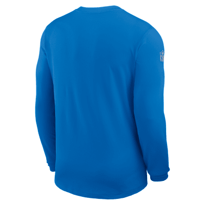 Playera de manga larga Nike Dri-FIT NFL para hombre Detroit Lions Sideline Coach