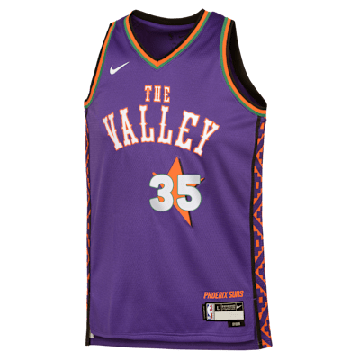 Jersey Nike Dri-FIT de la NBA Swingman para niños talla grande Kevin Durant Phoenix Suns 2024/25 City Edition