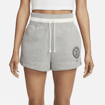 Shorts de tiro alto para mujer Nike Sportswear Phoenix Fleece Heritage