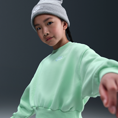 Nike Sportswear Club Fleece Girls' Boxy Crew-Neck Sweatshirt