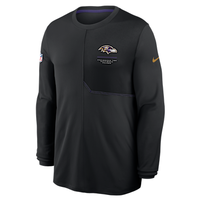 Baltimore Ravens Sideline Coach Men's Nike Dri-FIT NFL Long-Sleeve Top from Nike - $65