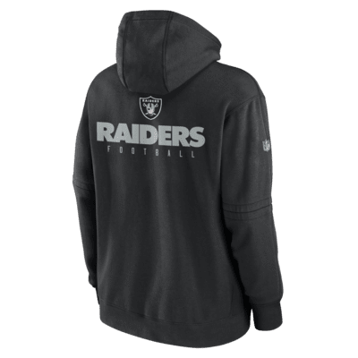 Nike Women's Logo Club (NFL Las Vegas Raiders) Pullover Hoodie in Black, Size: Small | 00Z500A8D-D9C