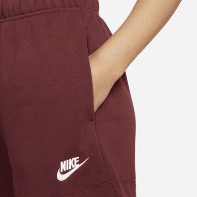 Shorts de tiro medio para mujer Nike Sportswear Club Fleece