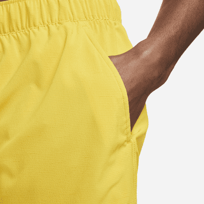 nike yellow swim shorts