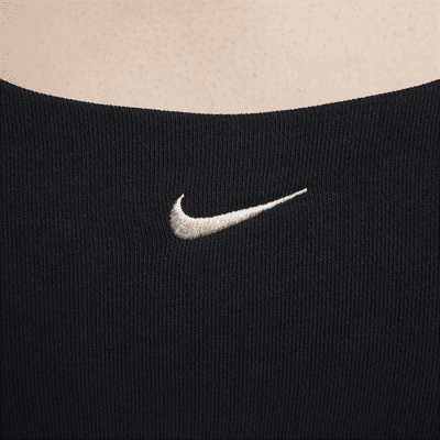 Camiseta de tirantes cropped de tejido French Terry para mujer entallada Nike Sportswear Chill Terry