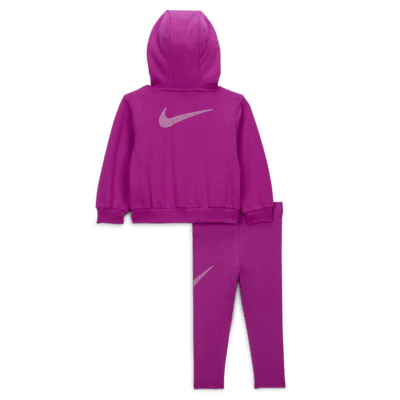 Nike Shine Baby (12-24M) Full-Zip Hoodie and Leggings Set