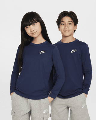 Подростковая футболка Nike Sportswear Big Kids' Long-Sleeve