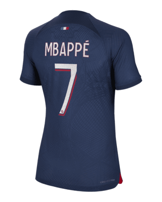 Nike Paris Saint-Germain 2022/23 Stadium Away (Kylian Mbappe) Women's Dri-Fit Soccer Jersey Grey