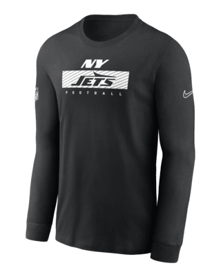 Мужская футболка New York Jets Sideline Team Issue Nike Dri-FIT NFL Long-Sleeve