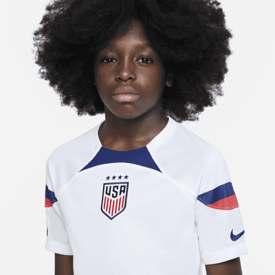 USWNT 2022/23 Stadium Home Big Kids' Nike Dri-FIT Soccer Jersey. Nike.com