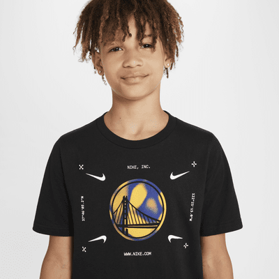 Golden State Warriors Nike NBA-Logo-T-Shirt für ältere Kinder (Jungen)