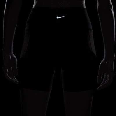 Nike One Wrap sykkelshorts med høyt liv til dame (13 cm)