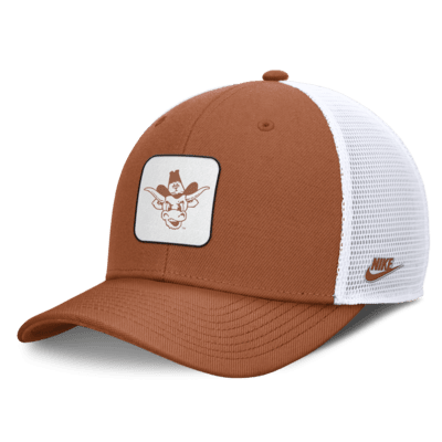 Texas Longhorns Legacy Rise Mascot Men's Nike College Trucker Adjustable Hat