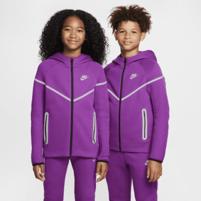 Nike Sportswear Tech Fleece Big Kids' (Boys') Reflective Full-Zip Hoodie