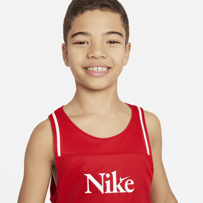 Jersey de básquetbol reversible para niños talla grande Nike Culture of Basketball