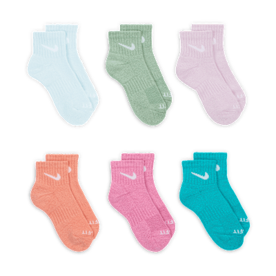 ナイキ Dri-FIT パフォーマンス ベーシックス リトルキッズ クォーター ソックス (6足)