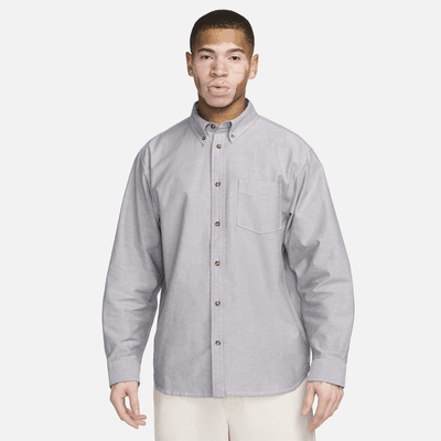 Nike Life Men's Long-Sleeve Oxford Button-Down Shirt