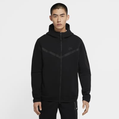 black nike tech hoodie men's
