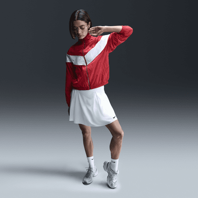 Nike Windrunner ruimvallend geweven damesjack met uv-bescherming en rits over de hele lengte