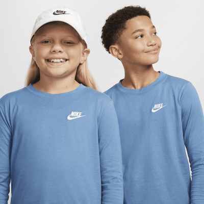 Playera de manga larga para niños grandes Nike Sportswear