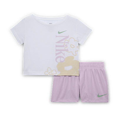 Nike Baby (12-24M) Wild Flower T-Shirt and Mesh Shorts Set