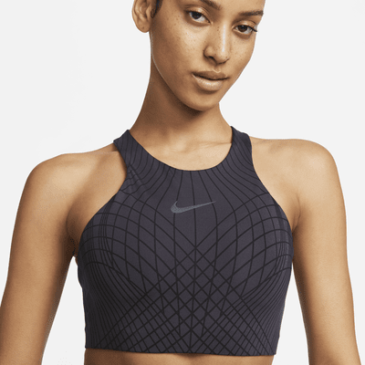 Nike Swoosh Women's Medium-Support Padded High-Neck Sports Bra. Nike AU
