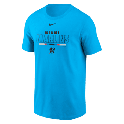 OFF-WHITE x MLB Miami Marlins T-Shirt Lake Blue/Black Men's - US