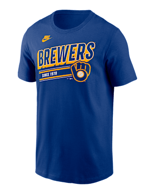 Мужская футболка Milwaukee Brewers Cooperstown Retro Nike MLB