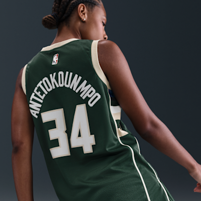 Maglia Milwaukee Bucks Icon Edition Swingman Nike Dri-FIT NBA – Uomo