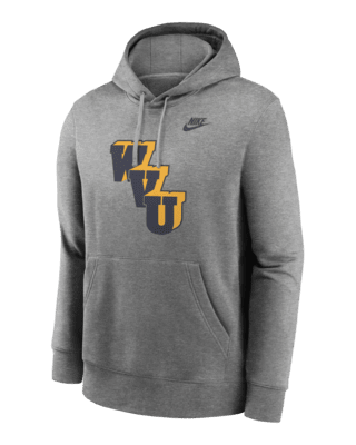 Мужское худи West Virginia Mountaineers Legacy Club Primary Logo Nike College Pullover Hoodie