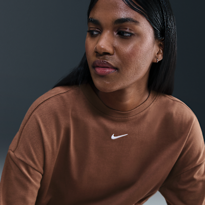Playera de manga larga oversized para mujer Nike Sportswear Essential