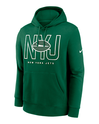 Мужское худи New York Jets Busted Play Club Nike NFL Pullover Hoodie
