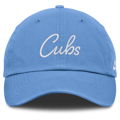 Gorra Nike de la MLB ajustable para mujer Chicago Cubs Cooperstown Script