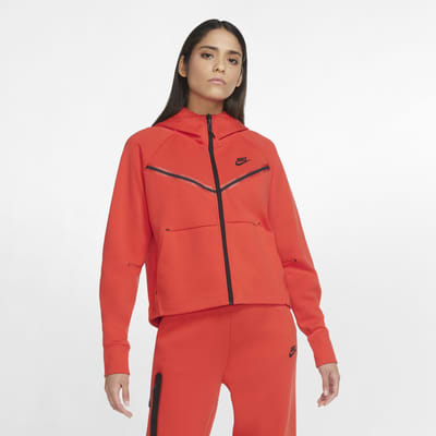 nike sportswear tech fleece red