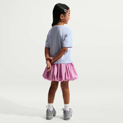 Playera de corte cuadrado para niños talla pequeña Nike Lace It Up