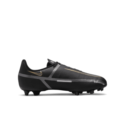 black nike laceless football boots