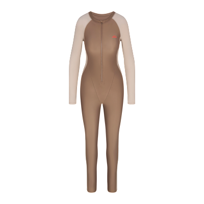 NikeSKIMS Shine Women's Zip-Front Long Bodysuit