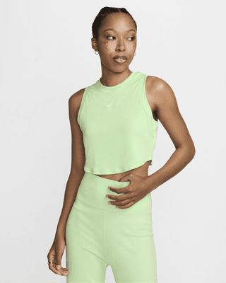 Женские тайтсы Nike Sportswear Chill Knit Tight Cropped Mini-Rib Tank Top