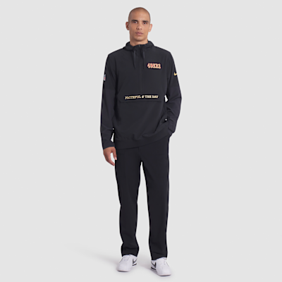 San Francisco 49ers Rivalries Collection Sideline Anorak Men's Nike NFL 1/2-Zip Hooded Jacket