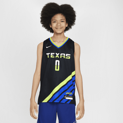 Koszulka dla dużych dzieci (chłopców) Nike Dri-FIT WNBA Swingman Satou Sabally Dallas Wings Rebel Edition 2023