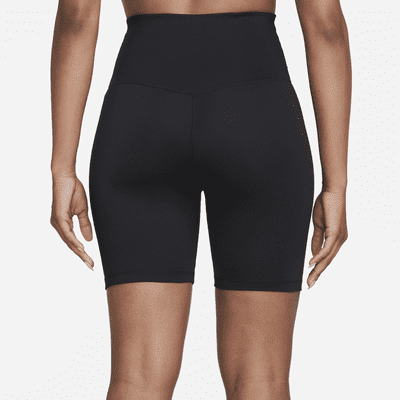 Nike Dri-FIT One Biker-Shorts mit hohem Taillenbund für Damen (ca. 18 cm)