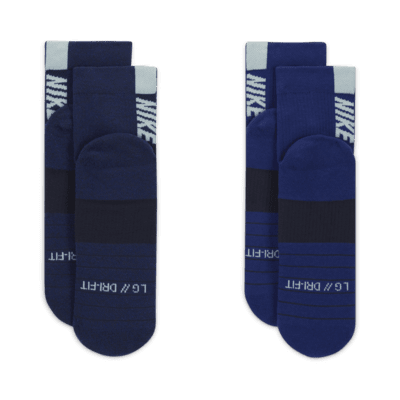 Nike Multiplier Running Ankle Socks (2 Pairs). Nike UK