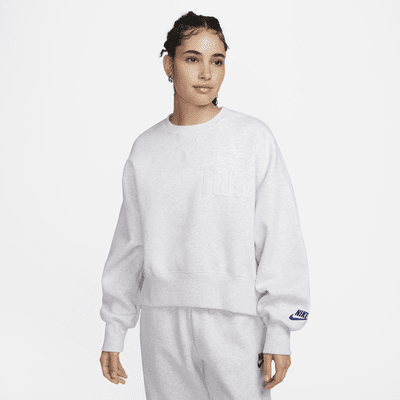 Sudadera de cuello redondo de tejido Fleece extra oversized para mujer Nike Sportswear