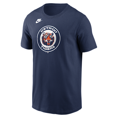 Detroit Tigers Cooperstown Team Logo Men's Nike MLB T-Shirt