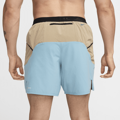 Shorts de running con forro de ropa interior Dri-FIT de 18 cm para hombre Nike Trail Second Sunrise