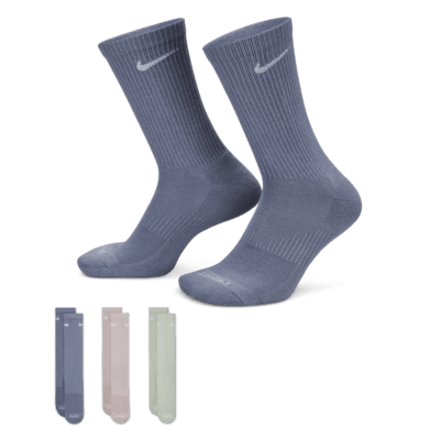 Nike Everyday Plus Cushioned Calcetines largos de entrenamiento (3 pares)