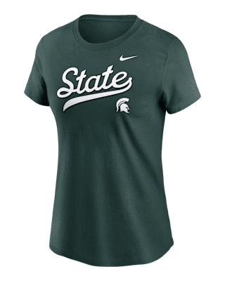 Женская футболка Michigan State Athletic Prep Arch Local Script Nike College