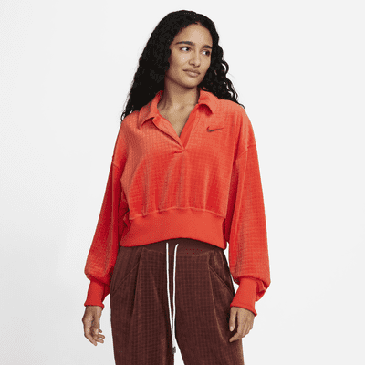 Nike Sportswear Collection Women's Cropped Long-Sleeve Polo