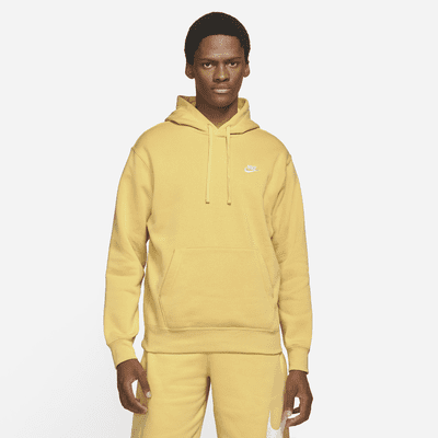 nike pullover hoodie yellow